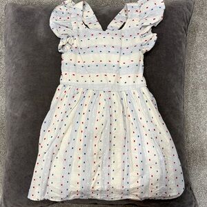 Cat & Jack Charming Kids Dress with Red and Blue Accents